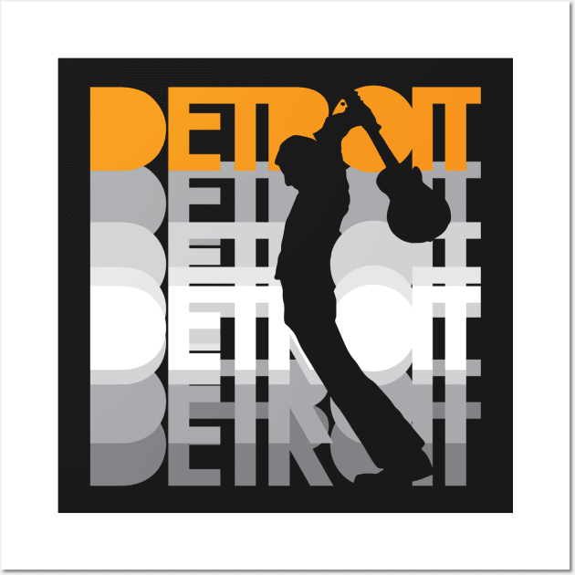 Detroit Guitar Smash Wall Art by Evan Derian